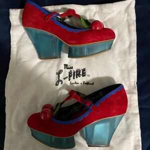 Cherry platform Mary Jane heels (Miss L Fire 36/6)